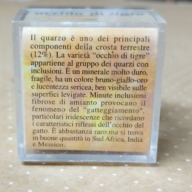 Minerale Occhio di Tigre Sud Africa