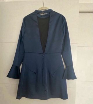 vestido fiesta elegante satinado Zara talla M