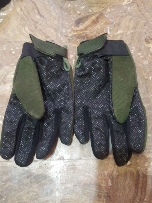 Guantes verdes tactico airsof paintball