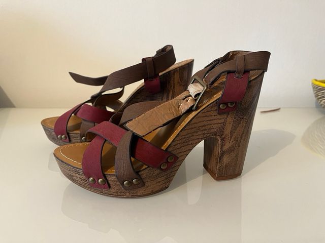 Scarpe tacco plateau