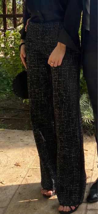 pantalón tela Zara 