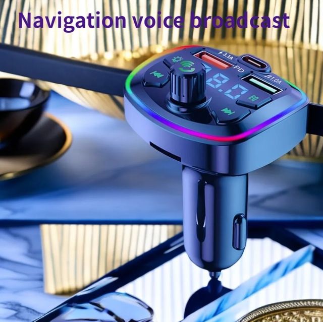 ✅️Cargador coche manos libres mp4 radio Bluetooth