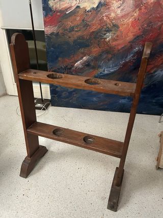 Paraguero madera antiguo