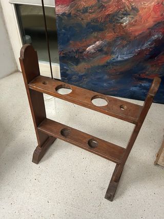 Paraguero madera antiguo