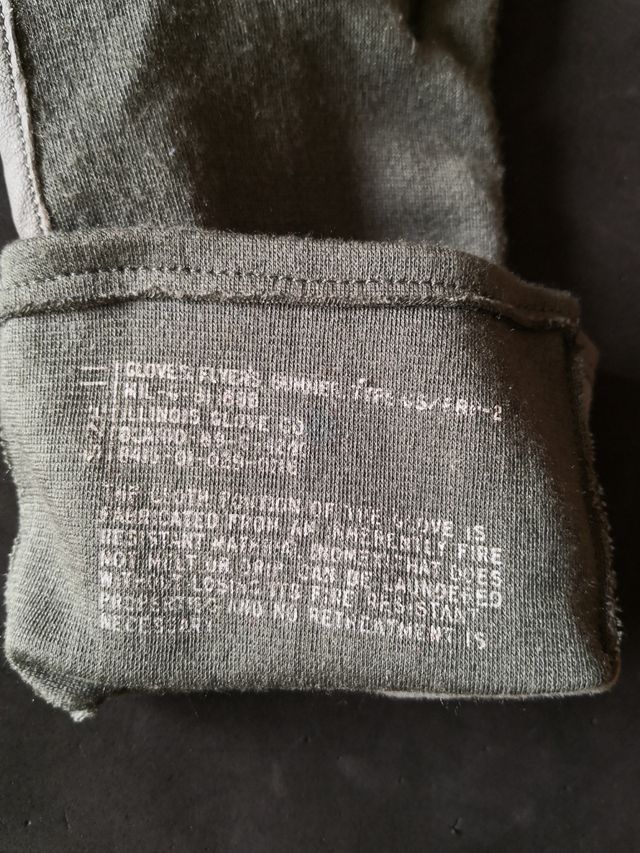 Guantes uniforme USAF piloto F16 fireresistant 