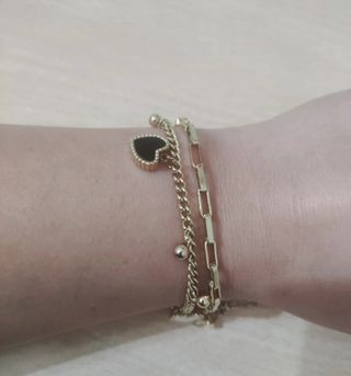 Bracciale S.steel con cuori