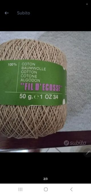 Gomitolo di cotone PHILDAR 4,00 € cadauno