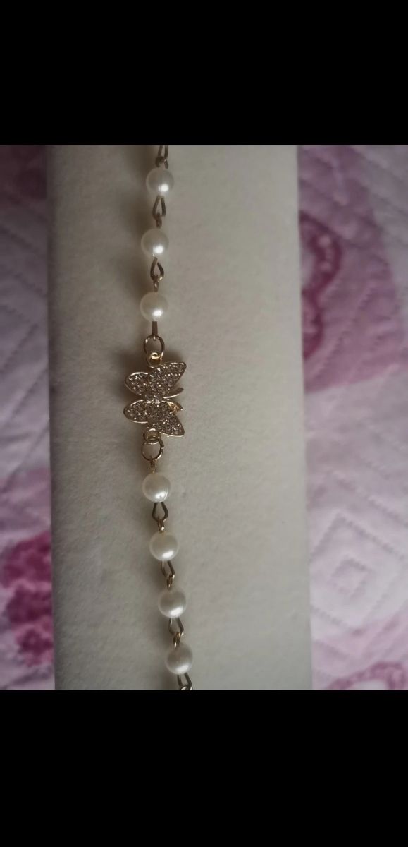 Braccialetto perle farfalla