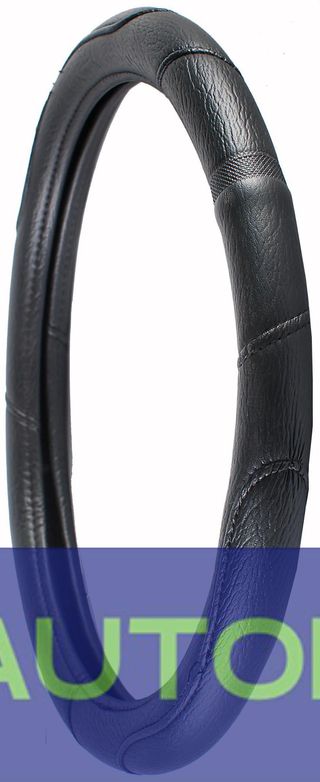 FUNDA VOLANTE SIMIL PIEL NEGRO AUTOMOVIL 37->39 CM ACCESOIR