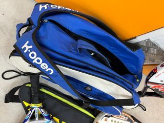 Palas de padel con fundas paletero raquetas padel