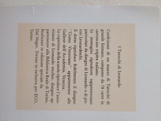 Carte Tarocchi di Leonardo