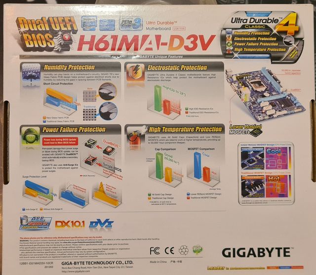 Placa Gigabyte + Micro + 4GB 