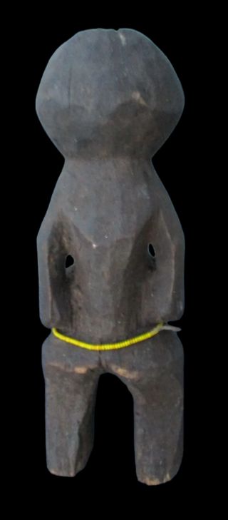 Figura ritual Igbo Ikenga tallada en madera 25 cm