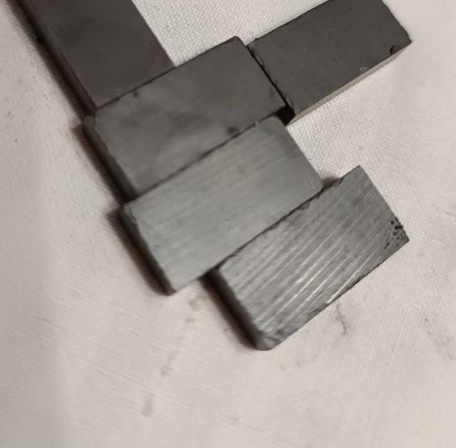 LOTE 5 IMANES RECTANGULARES (20 x 10 x 5 mm.)