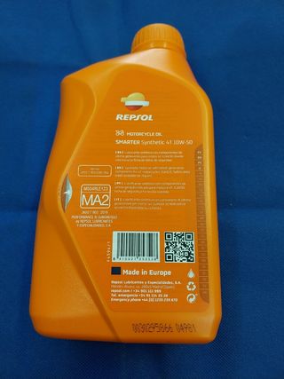 ACEITE REPSOL MOTO 4T 10W50 SINTETICO