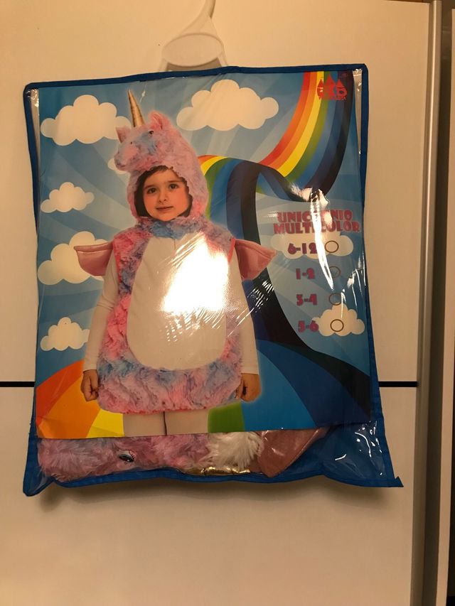 disfraz unicornio niñ 1 a 3 años
