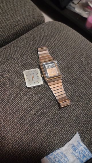 Reloj bulova Quartz vintage no funciona repuestos