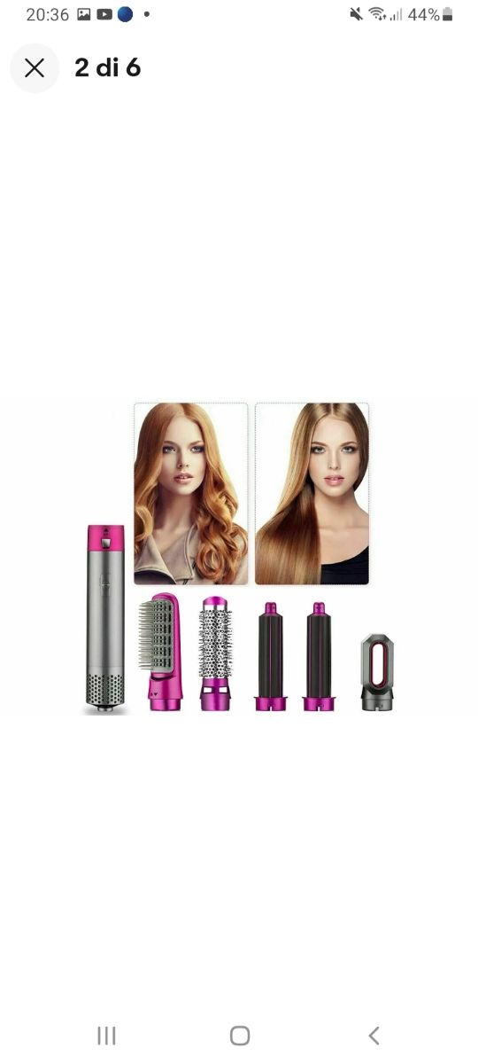 Spazzola Piastra asciugacapelli 5 in 1