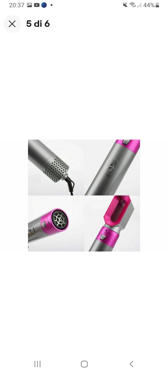 Spazzola Piastra asciugacapelli 5 in 1