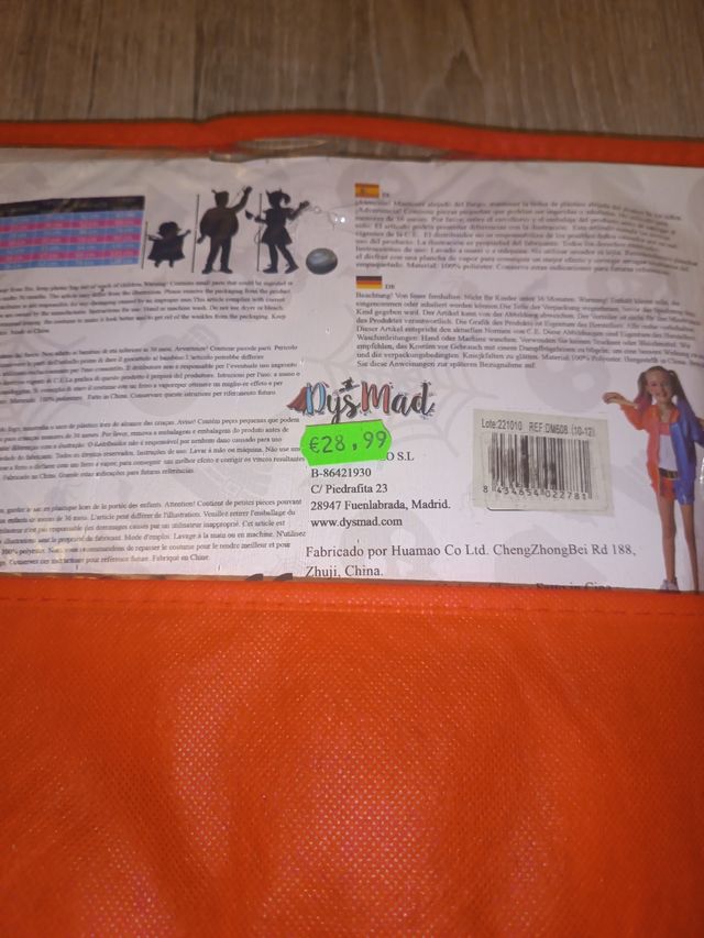 Disfraz princesa arlequina