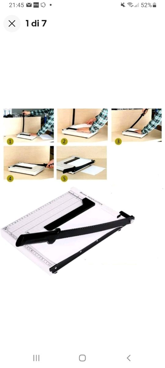 TAGLIERINA CUTTER A LAMA FORMATO A4