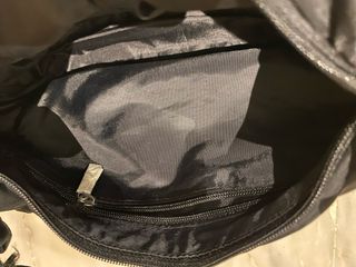 Bolso de hombro negro tela terciopelo fiesta