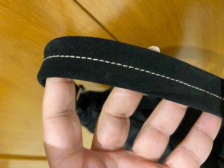 Bolso de hombro negro tela terciopelo fiesta