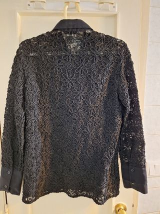 Camisa bordada de Zara