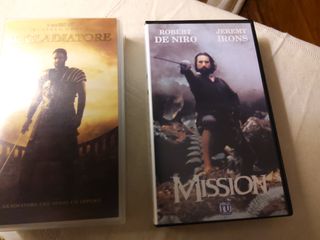 Vhs film Mission e Il Gladiatore