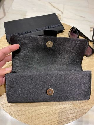 Cartera bolso mano vintage raso clásico
