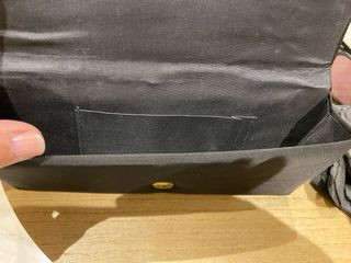 Cartera bolso mano vintage raso clásico