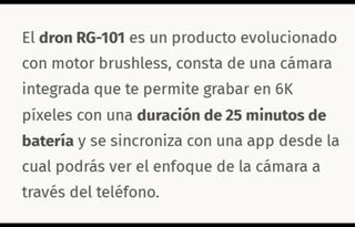 DRONE RG101 "A ESTRENAR"