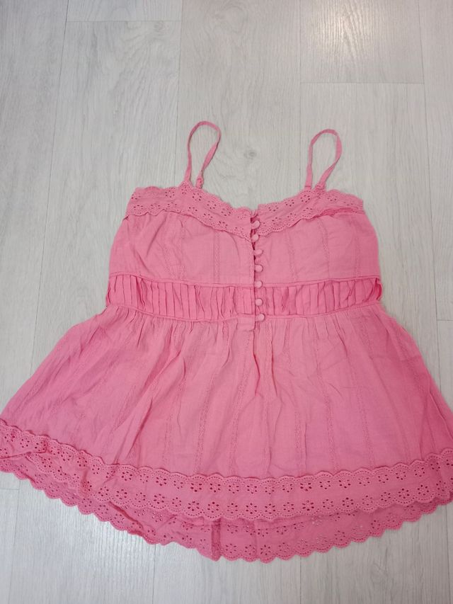 Camiseta rosa tirantes 🌸