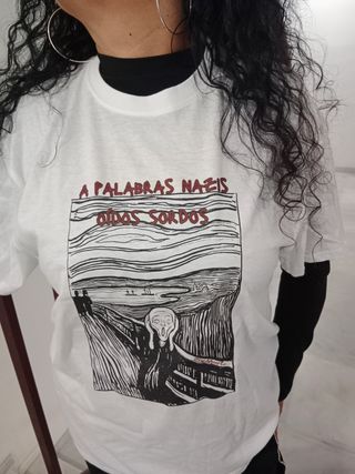 Camiseta antifascista grito Munch 