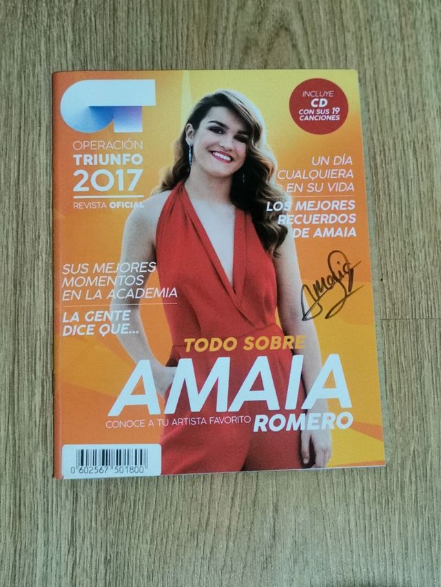 Revista Amaia OT2017 + CD Firmada (Nuevo)