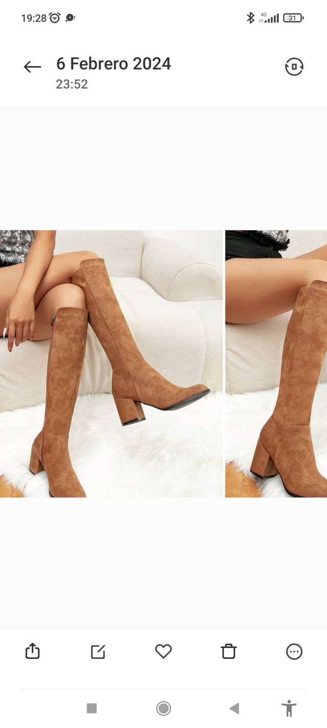 Botas altas marrones