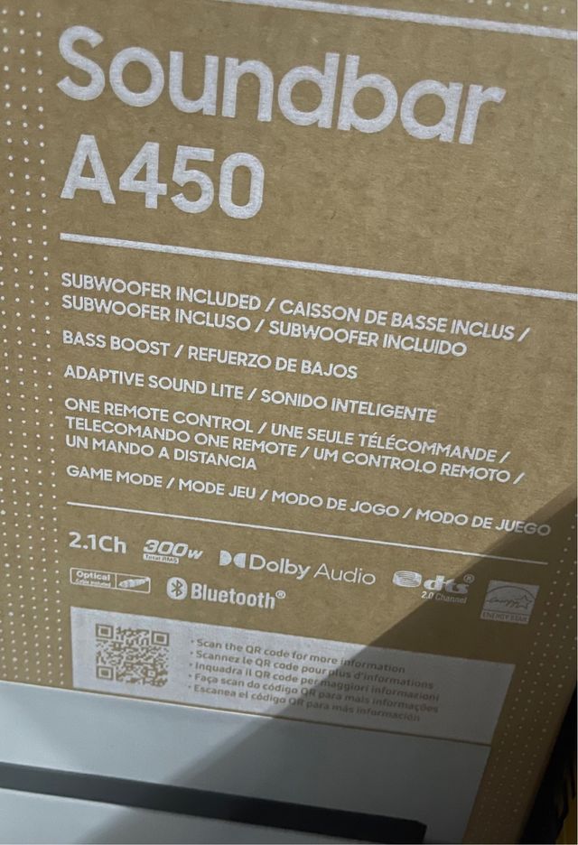 Barra de Sonido HW-T450 Dolby Digital 2.1