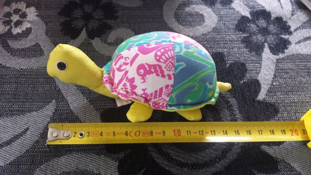 set di 4 tartarughe in tessuto