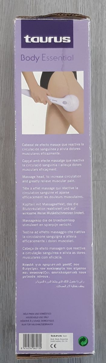 Masajeador corporal por vibración.