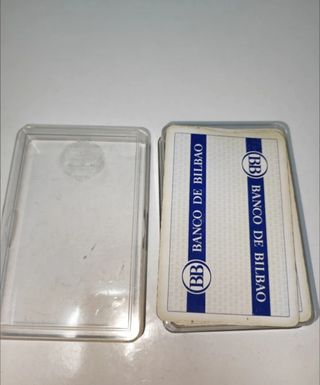 Antigua baraja cartas banco de Bilbao años 80