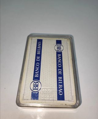 Antigua baraja cartas banco de Bilbao años 80