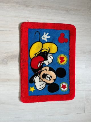 Cortina baño Mickey Mouse + alfombra de regalo.
