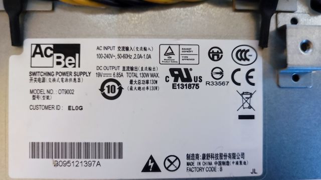 FUENTE ALIMENTACION LENOVO THINKCENTRE