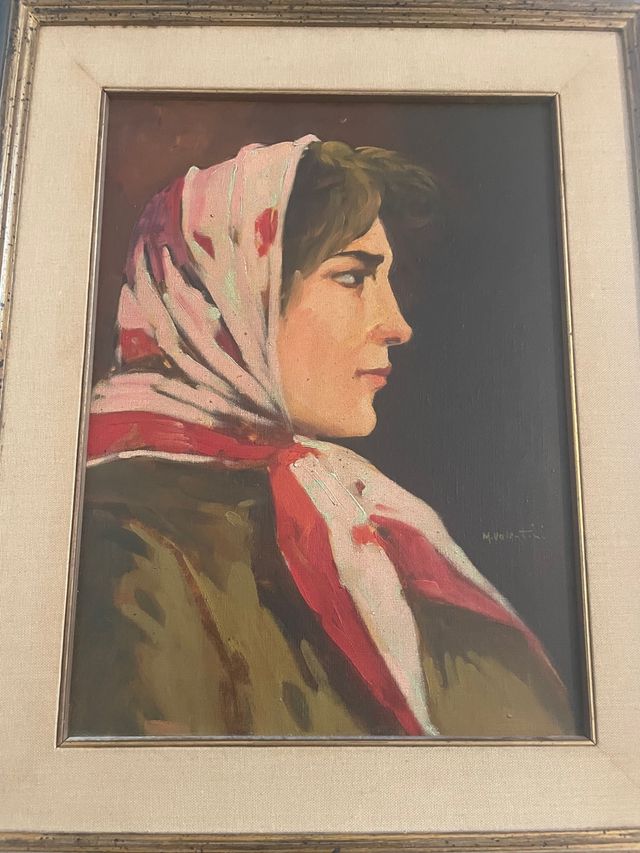 Quadro ritratto di Donna autore Valentini