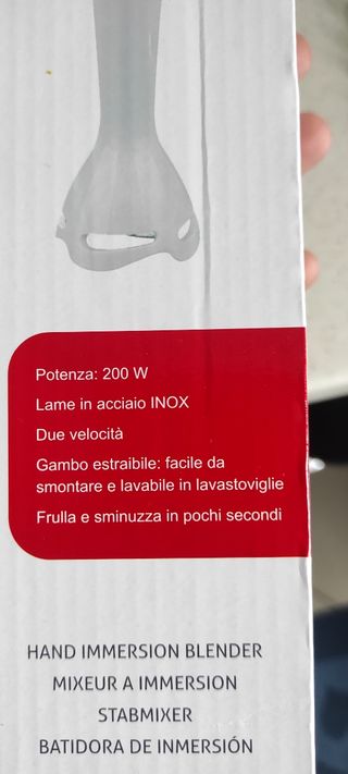 Frullatore a immersione