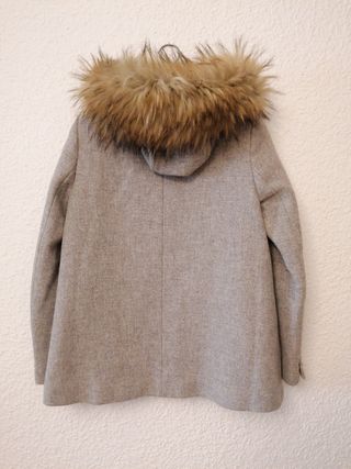 Abrigo Zara gris talla S
