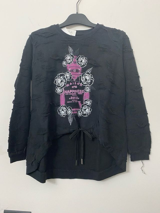 Felpa Happiness bambina 8 anni