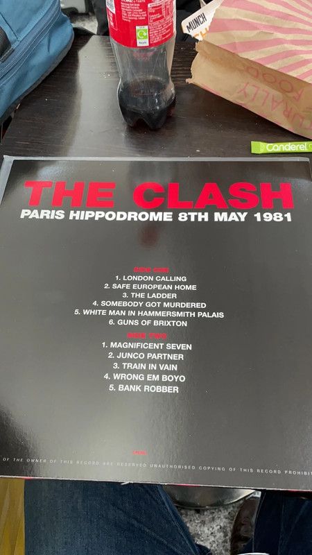 Lp Clash Paris Hippodrome 1981