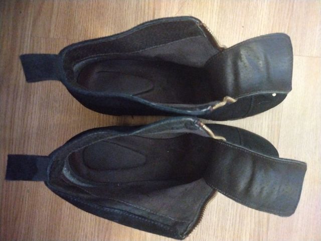 Botines cremallera central