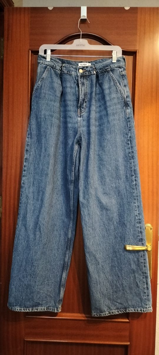 Pantalon denim ancho